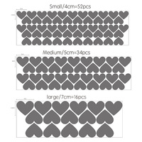 Naklejka na ścianę z sercem do pokoju dziecięcego Baby Girl Room dekoracyjne naklejki przedszkole sypialnia kalkomanie ścienne Home Decoration 6